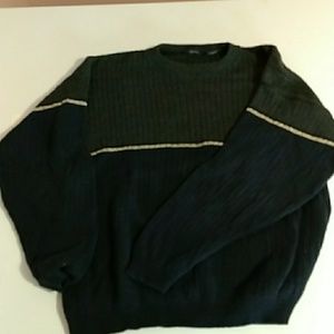 NWOT Men's IZOD Sweater Navy, Gray and Cream